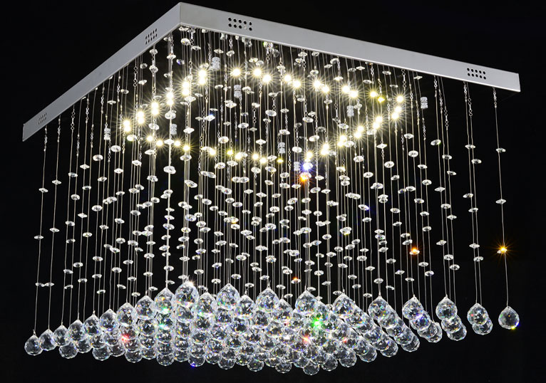Żyrandol kryształowy LED 60x60 cm B013