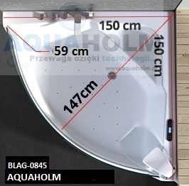 Aquaholm CF-3131 150cm x 150cm x 59cm